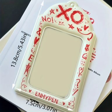 Enhypen "Card Holder" (Romance untold ver.) blanc cassé rouge